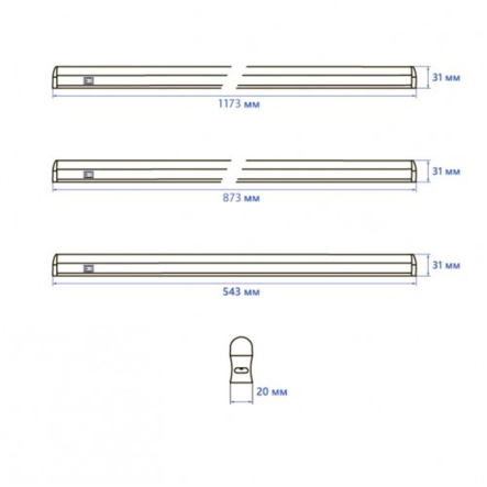 Фитосветильник LED FERON AL7001, 14 Вт, AC 185-265 В, IР20, с выключателем и сетевым шнуром, 7167