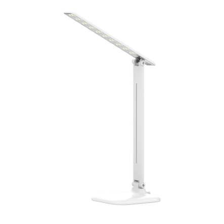 Настільна лампа LEBRON L-TL-L 10W 4100K, 3 рівні потужності, з блоком живлення, біла - 1