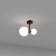 Люстра Skarlat SV0053-2P BK+GD