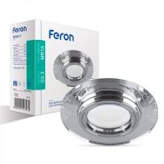 Светильник точечный Feron 8050-2, MR-16, G5.3, 50W, серебро, 3495