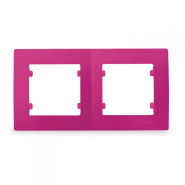 Рамка подвійна горизонтальна Makel Lillium Natural Kare, фуксія, 32085702