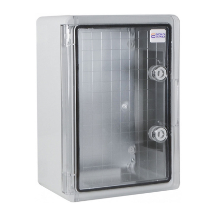 Корпус АБС-пластик АСКО-Укрем, ударостойкий, с монтажной панелью, прозрачные дверки, 25*35*15, ІР65, A0270010026 - 1