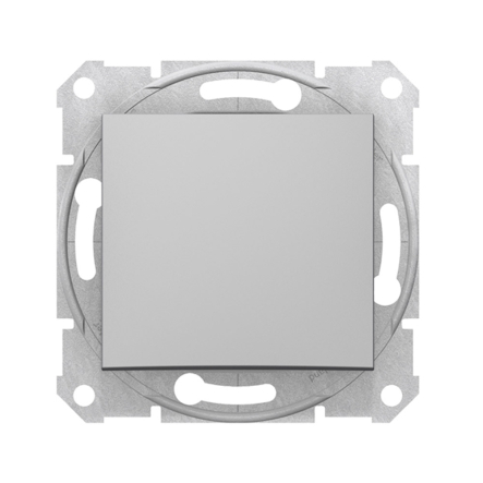Выключатель одноклавишный Schneider Electric Sedna, алюминий, SDN0100160 - 1