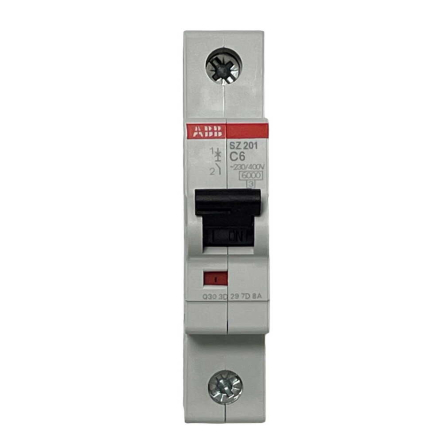 Автоматический выключатель ABB SZ 201-C06, 1P, 6A, С 6кА, 2CDS251025R0064 - 1
