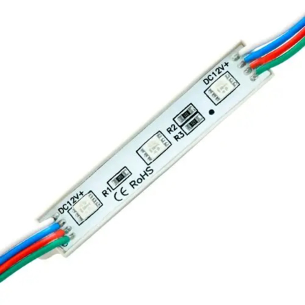 Світлодіодний модуль BIOM, BRT 5050-3 led W, 0.72W, RGB, 12В, IP65 - 1