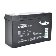 Акумуляторна батарея MERLION GP610F2, AGM, 6 В, 10 Ач, 150*50*100 мм., 06003