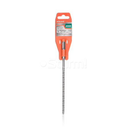 Бур SDS 6х210 двойная спираль STURM 9019-SDS-D06x210