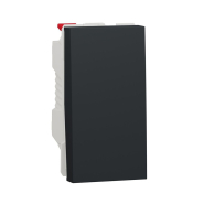 Переключатель 1 клавішний, 1 модуль, Schneider Electric UNIСA New, антрацит, NU310354