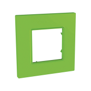Рамка 1-местная, Bio Schneider Electric Uniсa QUADRO зеленый, MGU4.702.28