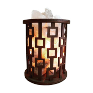 Соляний світильник «Кошик «Квадрати» 1,7 кг