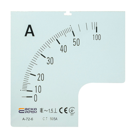 Шкала АСКО-УКРЕМ 50/5А к А-72-6, A0190010068 - 1
