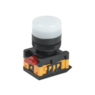 Світлосигнальний індикатор IEK AL-22te Біла. d22 240B циліндр