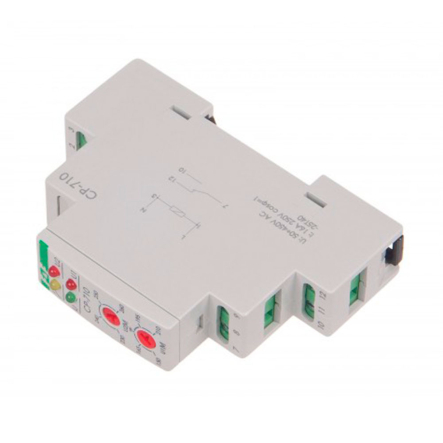 Реле напряжения F&F CP-710, однофазное, 10А