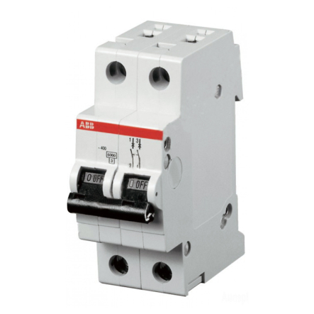 Автоматичний вимикач ABB SH202-C20, 2P, 20А, 2CDS212001R0204 - 1