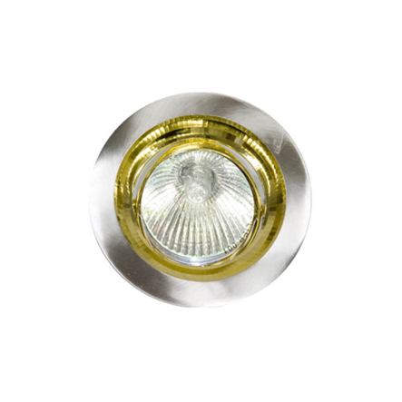 Светильник точечный Feron DL2009, MR16, GU 5.3, серебро/золото - 1