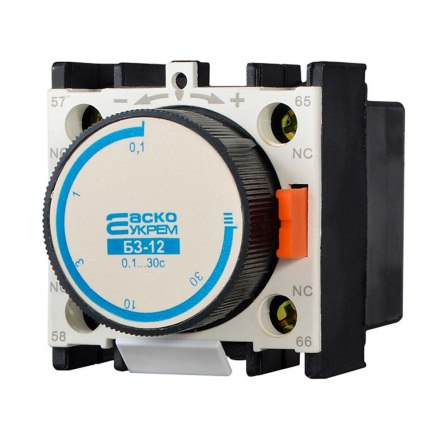 Блок задержки АСКО-УКРЕМ БЗ-12 (0,1-30 сек при выключении) (LA3-DR2), A0040050002 - 1