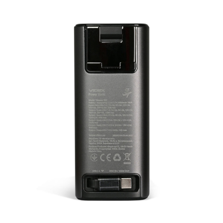Повербанк (УМБ) 20000mAh VIDEX VPB-350, 130W PD100W + Display - 3