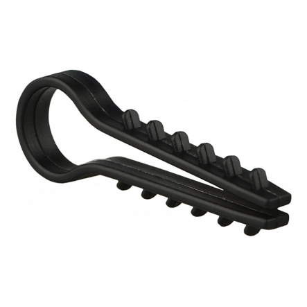 Дюбель-хомут АСКО-УКРЕМ круглый 12мм, чёрный (уп.100шт)