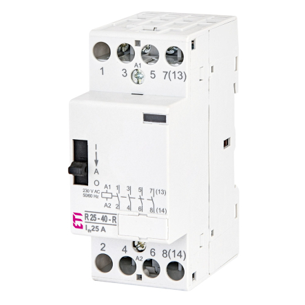 Контактор модульний ЕТІМАТ R-R 25-40 230V AC (ручн. кер.), 2464052 - 1