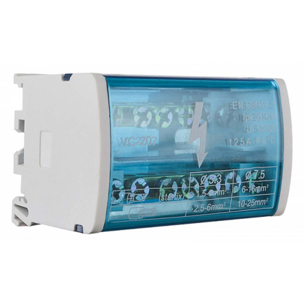 Нулевая шина 2х7 в корпусе (2бруска по 7 отверстий) АСКО-УКРЕМ, A0150120018