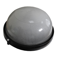 Светильник TechnoSystems НПП1101, 100W, E27, IP65, круг, чёрный, TNSy5001182