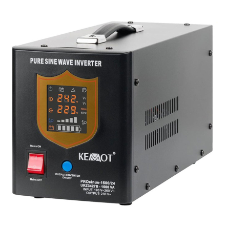 ДБЖ з правильною синусоїдою PSW-KEMOT-1500VA, 24V, 2SHUKO - 1