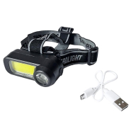 Фонарь налобный LEMANSO LMF9322, COB LED, 5 Вт+1 Вт, с линзой