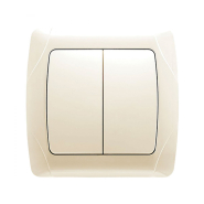 Выключатель 2 кл. VIKO CARMEN, 90562002, крем