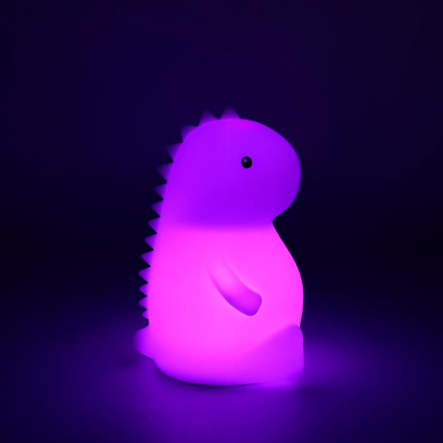 Ночник дракончик белый, Ardero SNL-D03ARD, RGB 3*ААА, 105х92х158 мм