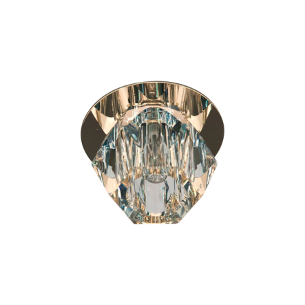 Світильник точковий Feron JD40, G9, 35W, прозорий/золото - 1