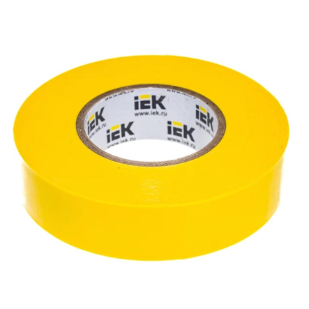 Изолента 0,13х15 мм желтая 20 м, IЕК, UIZ-13-10-K05 - 1