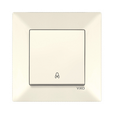 Кнопка дзвінка VIKO Meridian, 90970206-WH, крем - 1