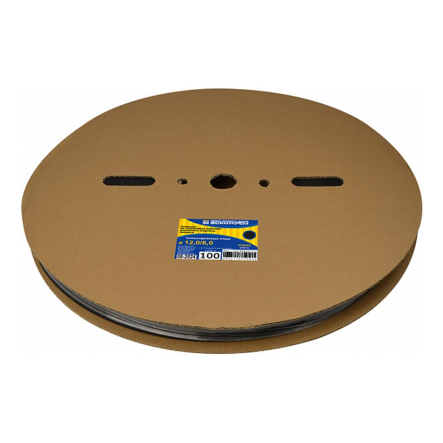 Трубка термоусаджувальна АСКО-УКРЕМ 12,0/6,0 чорна (рулон 100м), A0150040703 - 1