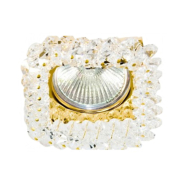 Светильник точечный Feron CD4134, MR16, GU5.3, 50W, прозрачный/золото