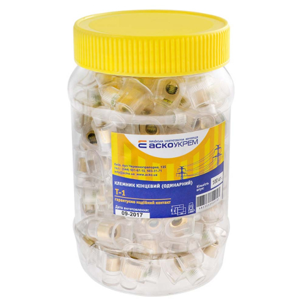 Клеммник концевой 6 мм Т-1 (100шт), АСКО-УКРЕМ A0130060010