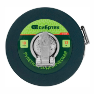 Гедезична рулетка 10 м x 13 мм закритий корпус фібергласова стрічка СИБРТЕХ 31260