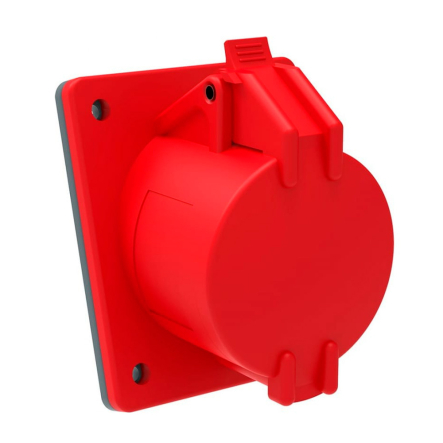 Розетка встраиваемая IEK MAGNUM, ССИ-414, 16А-6ч/380-415В 3Р+PЕ, IP44, PSN42-016-4 - 1