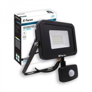 Прожектор светодиодный с датчиком Feron LL-803 30W, 6400K, IP44, 230V