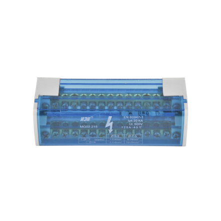 Шина N "ноль" на DIN-рейку в корпусе 2х15групп IЕК - 1