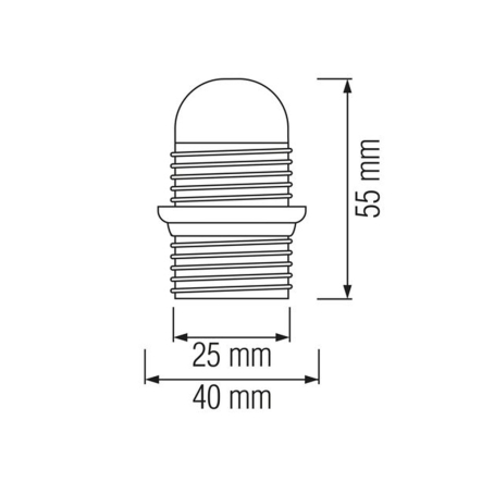 Патрон HOROZ Electric, Е14, пластиковый, с юбкой, белый, 094-002-0004-010