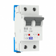 Автоматический выключатель SEZ PR 62, 2P, 10А С, 10кА