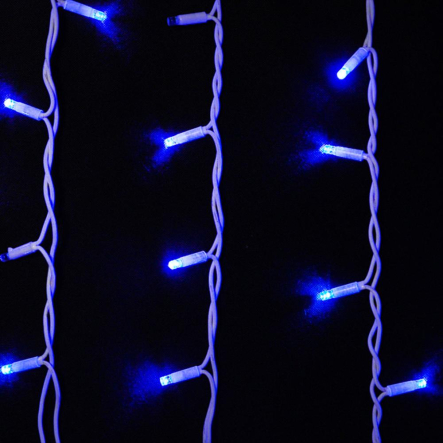 Гирлянда внешняя DELUX, ICICLE, 75LED, 2x0,7м, 18 flash, синяя/белая, IP44 - 1