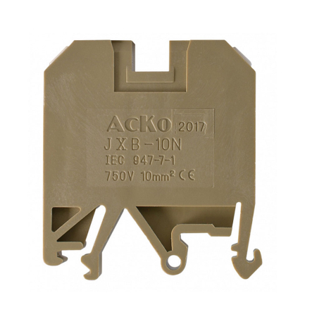 Клемник гвинтовий АСКО-УКРЕМ JXB-10х35, жовтий, A0130010017 - 1