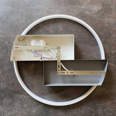 Светильник VIOLUX Smart PICASSO-R 80W, 3000K-6000K, 5200Lm, пульт, 500 мм, белый, 220625