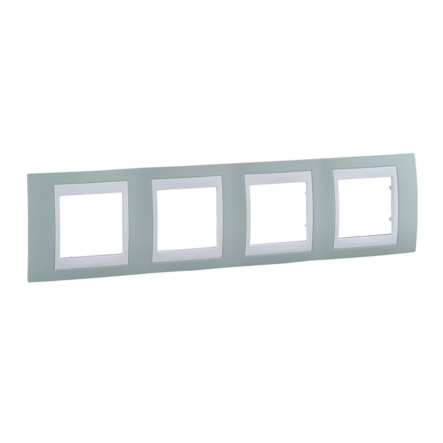Рамка 4-местная морская волна/белый Schneider Electric Uniсa PLUS, MGU6.008.870 - 1