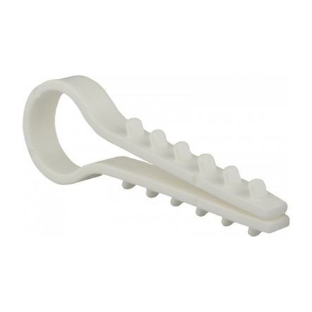 Дюбель-хомут АСКО-УКРЕМ круглый 12мм, белый (уп.100шт)