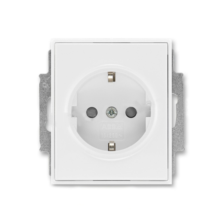 Розетка с заземления с заслонками - 1