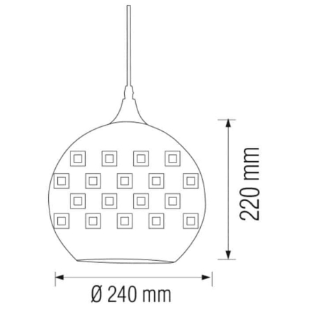Подвес стекло 3D эффект  6 SPECTRUM  HOROZ Electric  021-005-0001-010