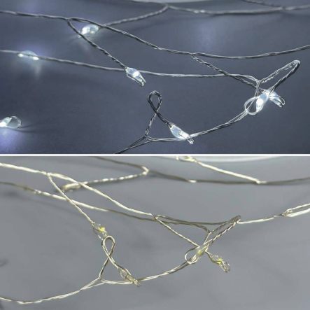 Гирлянда LED Нитка LED900 30м, + пульт, USB, Белый свет