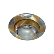 Светильник точечный поворотный Feron 156, R50, E14, матовое золото/хром